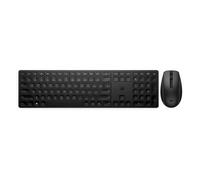 HP Kit clavier-souris sans fil 650 – Taille réelle, RF, Clavier à membrane, Noir – 4R013AA#ABF