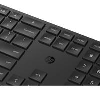 Ensemble Clavier Souris sans fil HP 650 - AZERTY - Noir