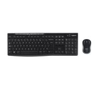 Ensemble Clavier Souris - Sans fil - Logitech - MK270 - AZERTY - Noir