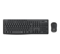 LOGITECH - Ensemble Clavier + Souris sans fil et Silencieux MK295 - AZERTY - Noir