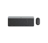Logitech - Ensemble Clavier + Souris sans Fil et silencieux MK470 Ultra-fin - Disposition Compacte et Plate - Récepteur USB 2,4