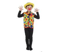 P'TIT CLOWN - Set de Déguisement Enfant - Unisexe - Parfait pour Costume Carnaval, Halloween, Cosplay, Fête Costumée - Taille Unique (Set clown)
