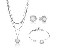 Ensemble collier bracelet et boucles d'oreilles femme Isabella Ford Alyssa ArgentÃ© TU
