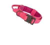 Ensemble collier et laisse réglables durables pour chien - Accessoires de dressage de berger allemand - Rose - Taille L