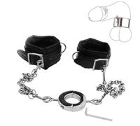 Ensemble combiné Anneau métallique lesté + dragonne en Cuir, Accessoires de Jeu Polyvalents - A416FR (attelle de Cheville, S)