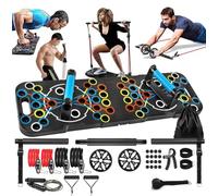 Ensemble combiné d’équipement de fitness pour la poitrine et les muscles abdominaux d’entraînement familial pour roues de santé abdominale (super ensemble de 54 trous)