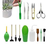 Ensemble combiné de Jardinage : Outils à Main de Jardin, kit d'outils pour Plantation et Sol avec poignée Ergonomique, pour élagage Polyvalent | Outils de Soin des
