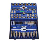 Ensemble combiné de tarauds et filières 86 pièces en acier tungstène titane outils SAE et métriques Pour le bricolage