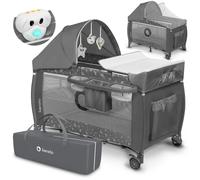Ensemble combiné lit bébé de voyage 4 en 1 avec changeur depuis la...
