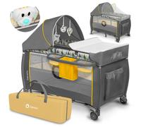 Ensemble combiné lit de voyage 4 en 1 lit avec boîte à langer de naissance...