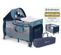 Ensemble combiné lit de voyage 4 en 1 lit avec boîte à langer de naissance...