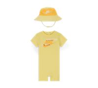 Ensemble combishort et bob Nike PE pour bébé (0 - 9 mois) Soft Yellow 0-3M