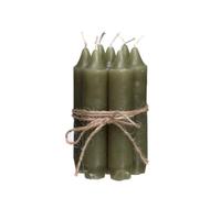 Ensemble Comforder de bougies confortable (7 pièces) - Bougies en bâton de 11 cm vert sauge, durée de combustion de plus de 4 heures