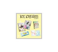 (Ensemble complet : 2 livres + 1 glace + 1 mini sac + 2 poca) ITZY Yuna Ice Cream 1er mini album avec suivi