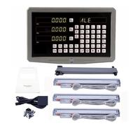 Ensemble complet 3 Axe Dro Digital Readout SDS6-3V Étui en métal avec 3pcs ka-300 Échelle de verre linéaire Ka300 for moulin à tour,DRO numérique