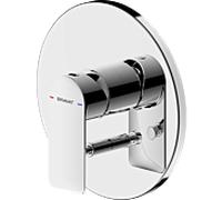 Ensemble complet Bravat Milano pour robinetterie de baignoire et mitigeur de douche 3564052 encastré, mitigeur monocommande, chromé