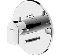 Ensemble complet Bravat Milano pour thermostat de bain et de douche 3564072 encastré, thermostat chromé