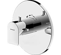 Ensemble complet Bravat Milano pour thermostat de douche encastré 3564082, thermostat chromé