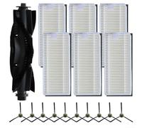Ensemble complet brosse principale latérale et filtre HEPA compatible avec les aspirateurs robotiques Lefant U180 M1 M2 Pro M2 Plus LS1 et OKP-K8 K7 - Accessoires en nylon et plastique (B)