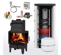 Ensemble complet Cheminée à eau Aquatic WH 80 CP 600 Stockage hygiénique incluant 1 échangeur de chaleur