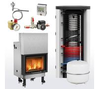 Ensemble complet Cheminée à eau La Nordica Termocamino WF Plus DSA 600 Rangement hygiénique avec 1 échangeur de chaleur