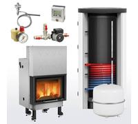 Ensemble complet Cheminée à eau La Nordica Termocamino WF Plus DSA 600 Rangement tampon incl. 1 échangeur de chaleur
