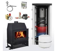 Ensemble complet Cheminée à eau Malaga II 600 Stockage hygiénique incluant 1 échangeur de chaleur
