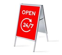 ensemble Complet Chevalet A1 Ouvert 24/7 Rouge Anglais