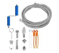 Ensemble complet d ' accessoires de plomberie de 5 mètres avec brosse robuste pour un entretien et une réparation efficaces des tuyaux, outil de débouchage d ' évier