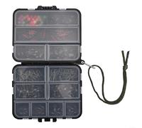 Ensemble complet d'accessoires de pêche 140 pièces avec émerillons centraux, émerillons et perles pour tous les besoins de pêche