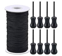 Ensemble complet d'accessoires pour store vertical avec cordon de serrage de 10 m et 8 composants d'horloge en bois pour décoration fonctionnelle