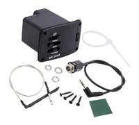 Ensemble complet d'ajusteurs de fréquence à 2 bandes pour guitares folk avec câbles pré-câblés et matériel de montage pour ukulélé