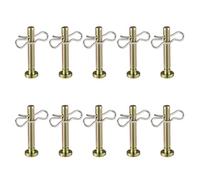 Ensemble complet de 10 goupilles de cisaillement et 10 fentelettes pour souffleuse à neige pour plusieurs marques fendues pour souffleuse à neige