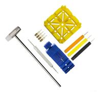 Ensemble complet de 11 outils de réparation de montre pour tous vos besoins de bracelet (bleu)