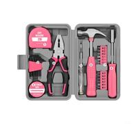 Ensemble complet de 24 outils ergonomiques pour une utilisation confortable dans diverses tâches ménagères (rose)