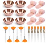 Ensemble complet de 24 pièces de beauté pour le visage - Texture plastique - Essentiels professionnels pour le nettoyage et le massage - Pour tous les types de peau - Outil de beauté portable pour la