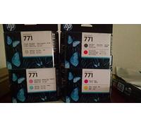 Ensemble complet de 4 nouveaux véritable usine scellé Têtes d'impression HP 771