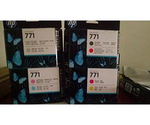 Ensemble complet de 4 nouveaux véritable usine scellé Têtes d'impression HP 771