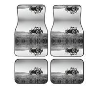 Ensemble complet de 4 tapis de voiture universels pour tracteur agricole, compatible avec la plupart des voitures, camions, camionnettes, berlines, SUV