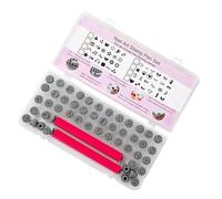 Ensemble complet de 48 tampons à ongles avec motifs polyvalents pour les fêtes quotidiennes et les événements spéciaux