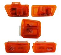 Ensemble complet de 5 interrupteurs de moto pour GY6, dispose de remplacement direct pour les fonctions de signal et de lumière (orange)