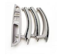 Ensemble complet de 7 pièces de couvercle de poignée de porte en cuir for panneau de commutateur de fenêtre LHD RHD, for BMW, for X5 X6 E70 E71 E72 2007-2013(LHD Gray)