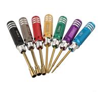 Ensemble complet de 7 tournevis hexagonaux et tourne-écrous pour modèles RC Outils de réparation et d'entretien