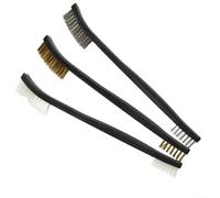 Ensemble complet de 9 brosses métalliques de nettoyage en laiton, acier et nylon pour lutter contre la rouille et les débris