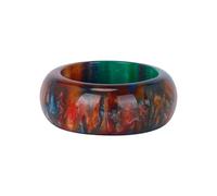 Ensemble complet de bagues colorées en acrylique et en résine pour petites filles de 7 à 8 ans, C7, Acrylique, Aucune pierre précieuse