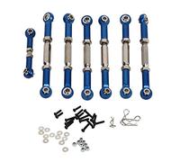 Ensemble complet de biellettes de direction en acier et alliage d'aluminium pour Traxxas SLASH 1/10, pièces de mise à niveau pour parcours court (Bleu foncé)