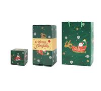 Ensemble complet de boîtes pop-up Confettis du Père Noël | Confettis pré-chargés, motif Père Noël, réutilisables pour tous les types de cadeaux