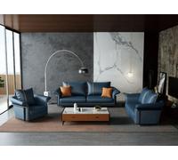 Ensemble complet de canapés en cuir 321 places Design Paysage de salon Groupe