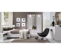 Ensemble Complet De Chambre À Coucher Armoire Lit Lits Avec Led Nouveau Commode New York