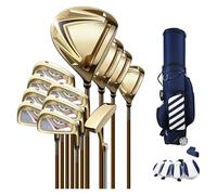 Ensemble complet de clubs de golf pour débutants avec manche en carbone et sac de chariot, équipement de golf de 12 pièces pour adultes